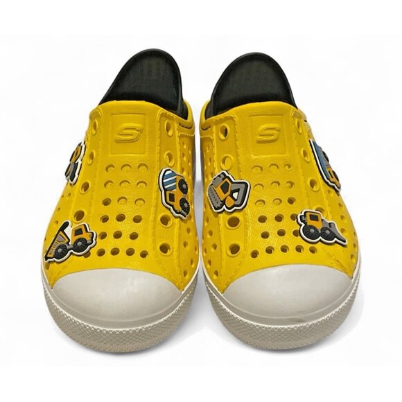 Skechers Boys Foamies Guzman Steps Hydro Squad Clogs Toddler Size 8 Yellow Black - Picture 2 of 16